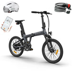 A Dece Oasis ADO Air 20S Folding E-Bike, Electric Bike Equipped with Carbon Belt/Torque Sensor/Hydraulic Disc Brakes/APP City Commuting, Electric Bike for Adults(Shock Absorption Version)