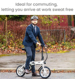 eelo 1885 14" Folding Electric Bike for Adults - Easy to Fold, Carry and Store - UK Designed and Assembled Foldable eBike - Experience the Difference with a Queen's Award Winner