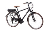 F.lli Schiano E-Ride 28" E-Bike Vélo électrique pour Homme avec Moteur 250 W et Batterie au Lithium 36 V 10,4 Ah Amovible, avec 21 Vitesses, Noir (Noir Mat)